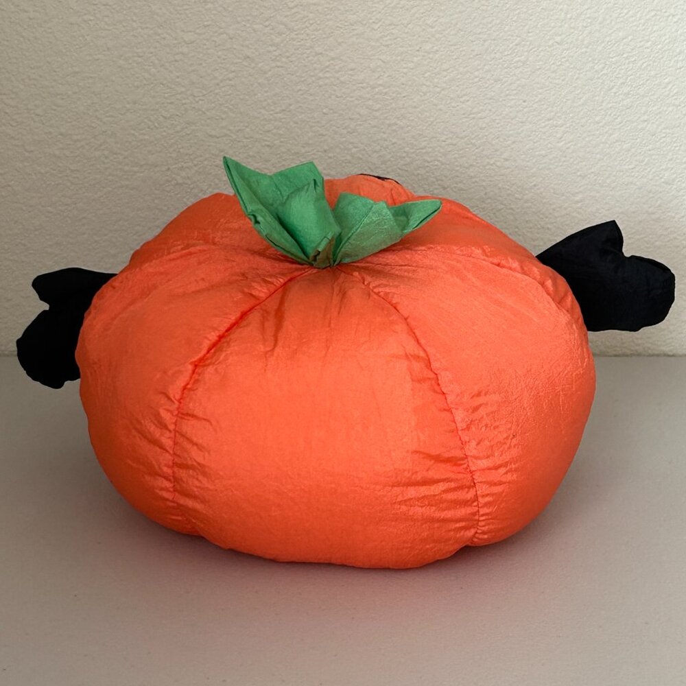 Gibson Greetings Pumpkin Plush Nylon Jack o Lantern Halloween Parachute 1993 - Picture 4 of 16